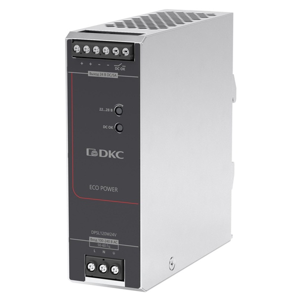 Источник питания DKC ECO POWER 1ф 120Вт 5А 24В