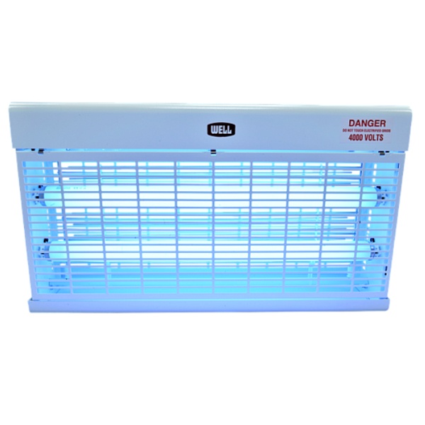 Ловушка для насекомых высоковольтная Well WE-200-220 площадь 120м2 (2 лампы 20Вт) 630х130х365мм