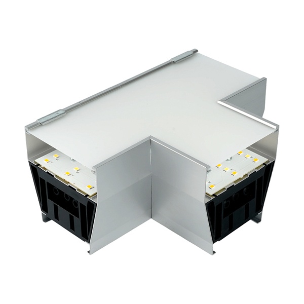 Светильник коннектор Feron AL4036 5W 3000К-4000К-6400K 550Lm T-образный с переключением режимов, сер