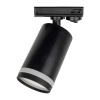 Светильник трековый однофазный JazzWay PTR 38 под лампу GU10 BL 230V IP20 черный