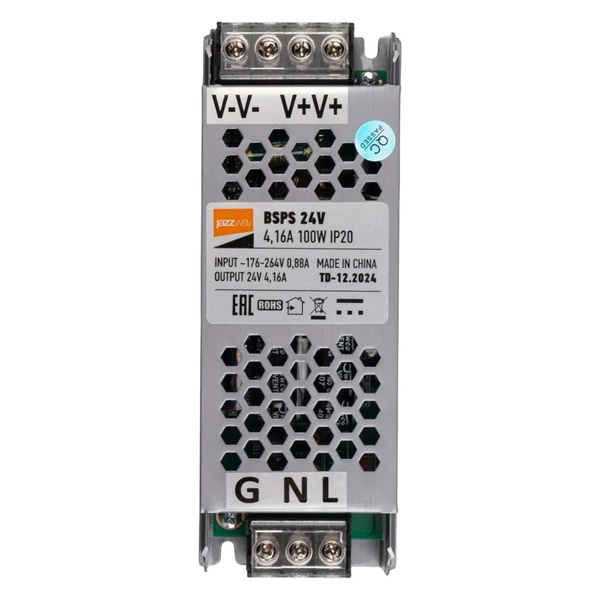 Блок питания для светодиодной ленты JazzWay BSPS 100W 24V IP20 140x50x23mm