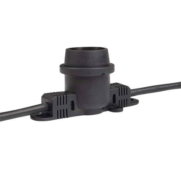 Гирлянда уличная Белт-лайт JazzWay PBL-S40/L12+1.5 Black 40 ламп E27 12м, шнур 1.5м IP65