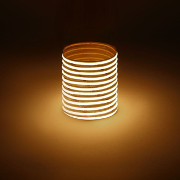 Светодиодная COB лента ЭРА LRCOB-504-8 10W/m 2700K 24V теплый свет IP20 5000x8mm