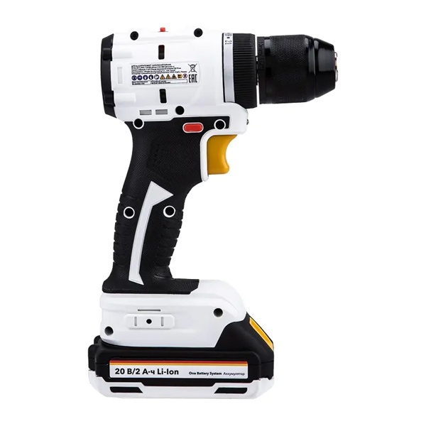 Дрель-шуруповерт бесщеточная аккумуляторная Kranz Li-Ion 20В 55Нм, 2 аккум. х 2Ач, заряка, кейс