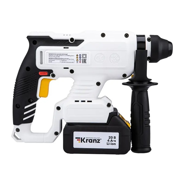 Перфоратор аккумуляторный Kranz SDS-plus, 2,2Дж, 1х4Ач, в кейсе
