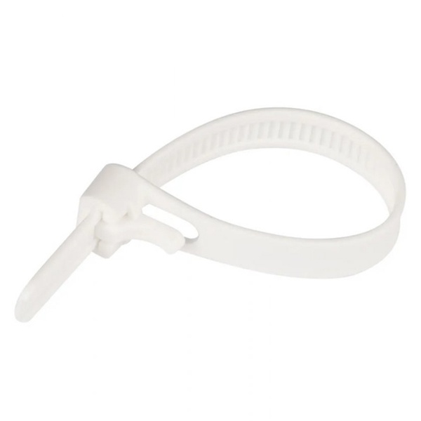 Хомут-стяжка многоразовая  Промрукав 300х7,5мм прозрачная [упаковка 50шт]