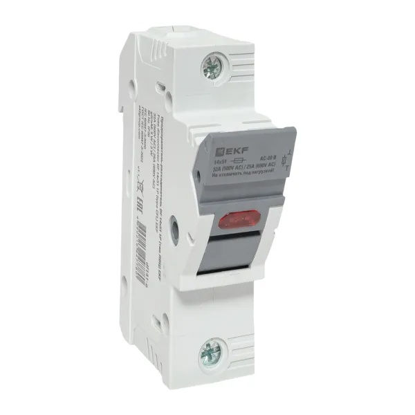 Предохранитель-разъединитель EKF DF 14х51 1П для плавких вставок типа ПВЦ с индикатором