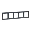 Рамка 5-местная пластиковая EKF Стокгольм черный