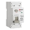 УЗО EKF PROxima ВД-100N 2П 63А 300мА тип AC 6кА (электромеханическое) (ВДТ)