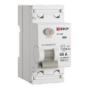 УЗО EKF PROxima ВД-100N 2П 80А 300мА тип AC 6кА (электромеханическое) (ВДТ)