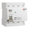 УЗО EKF PROxima ВД-100N 4П 100А 300мА тип A 6кА (электромеханическое) (ВДТ)