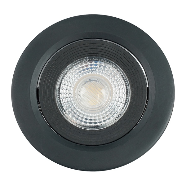 Светодиодный светильник Feron AL540 5W 4000K 400Lm черный, круглый встраиваемый d65/D75x16mm