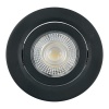Светодиодный светильник Feron AL540 7W 4000K 560Lm черный, круглый встраиваемый d77/D90x16mm