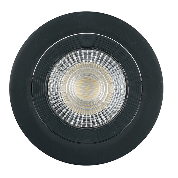 Светодиодный светильник Feron AL540 12W 4000K 960Lm черный, круглый встраиваемый d95/D115x16mm