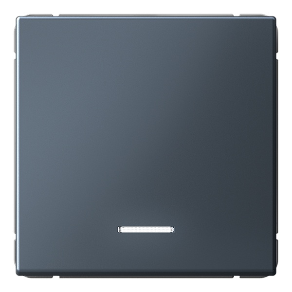 Одноклавишная кнопка без фиксации с подсветкой SE ArtGallery 10А грифель