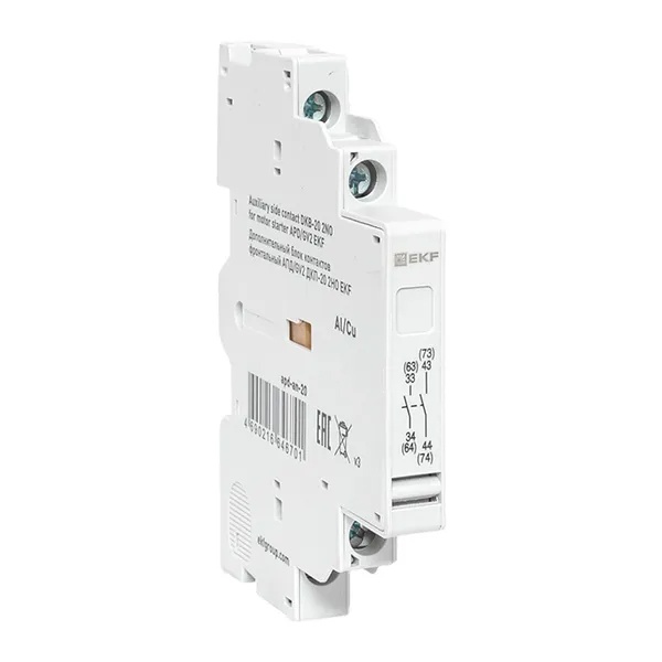 Дополнительный блок контактов боковой EKF для АПД/GV2 (New) ДКП-20 2НО