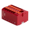 Блок распределительный DKC 1 ввод 6 мм2 12 точек подключения 2,5 мм2 зажим push-in красный