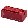 Блок распределительный DKC 1 ввод 6 мм2 18 точек подключения 2,5 мм2 зажим push-in красный
