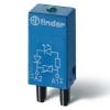 Модуль индикации и защиты Finder зеленый LED + диод (+ A1); 6...24В DC