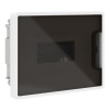 Щиток встраиваемый для полых стен DKC FRAME 8 модулей с тонированной дверцей с шиной IP40 белый