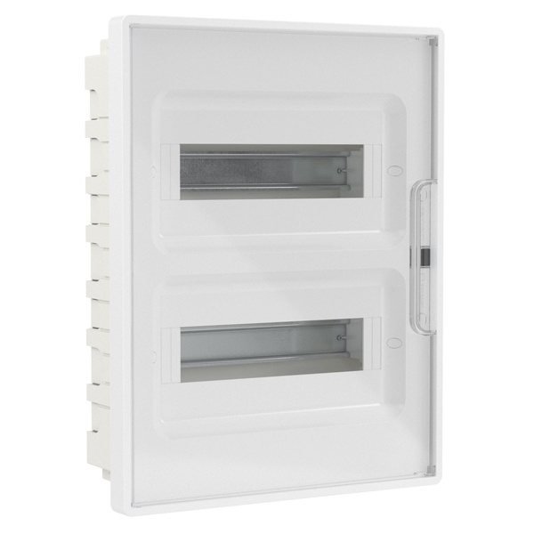 Щиток встраиваемый DKC FRAME 24 (2х12) модулей с прозрачной дверцей с шиной IP40 белый