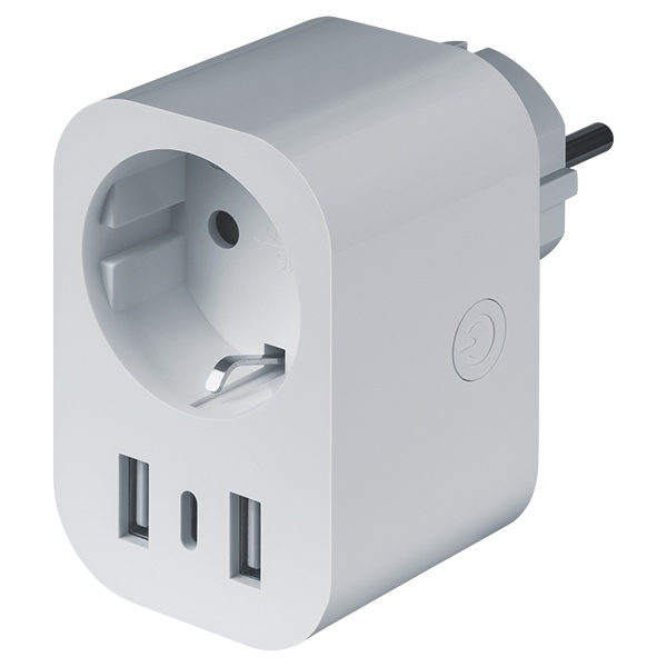 Умная розетка Navigator NSH-ST-04 16А 100-240В и 2 USB + 1 USBC для зарядки мобильных устройств