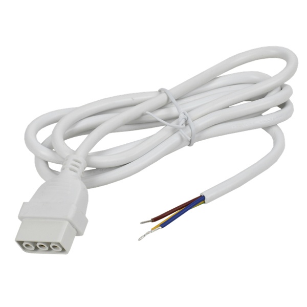Кабель питания 1.5м ИЭК белый для светильников PRO 1020/1022