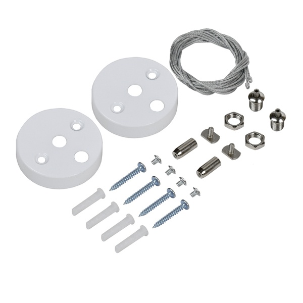 Комплект для подвесного монтажа ИЭК белый для светильников PRO 1020/1022