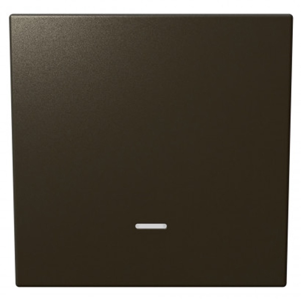 Выключатель одноклавишный c индикацией Jasmart FD 10A, бронза