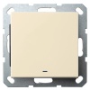 Выключатель одноклавишный c индикацией Jasmart G 10A, шампань