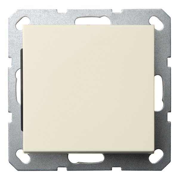 Выключатель одноклавишный проходной Jasmart G 10A, слоновая кость (бежевый)