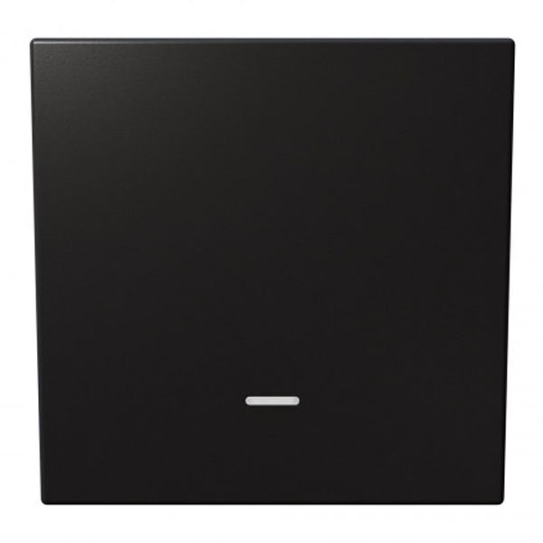 Выключатель одноклавишный проходной c индикацией Jasmart FD 10A, никель