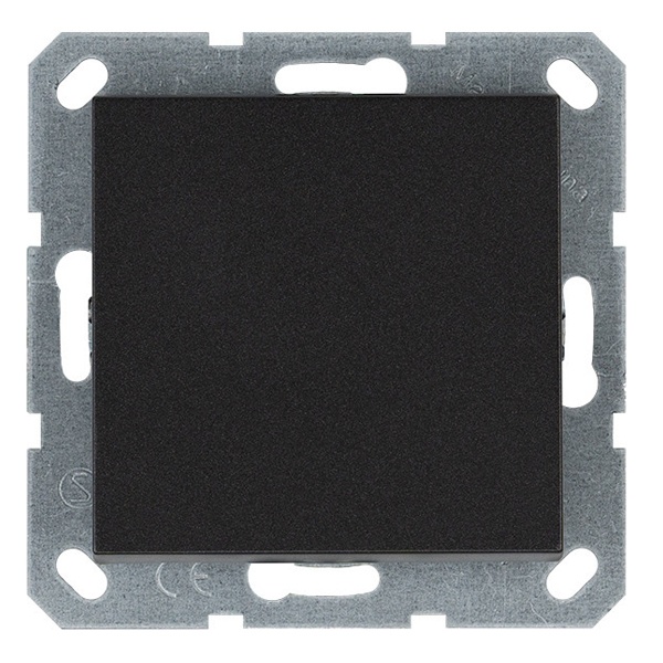 Выключатель одноклавишный перекрестный Jasmart G 10A, антрацит