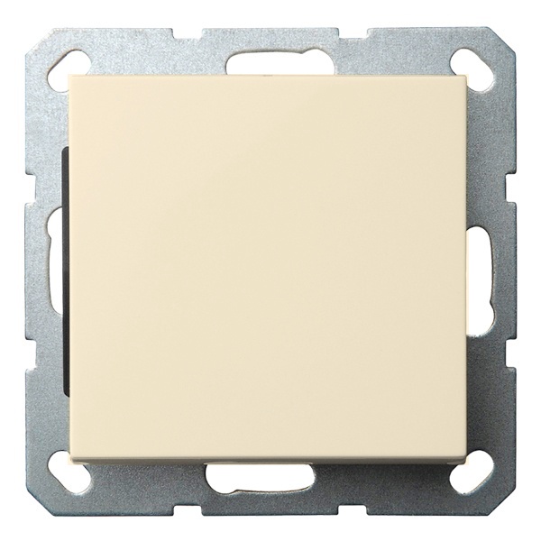 Выключатель одноклавишный перекрестный Jasmart G 10A, шампань