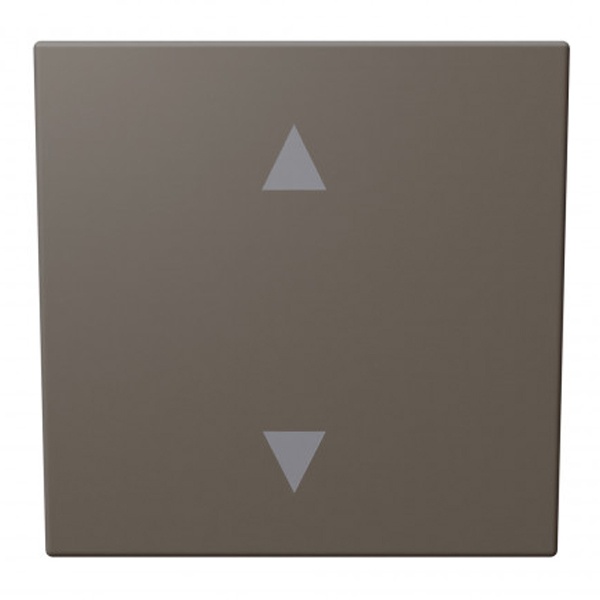 Выключатель одноклавишный для штор Jasmart FD 10A, тауп (soft touch)
