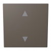 Выключатель одноклавишный для штор Jasmart FD 10A, тауп (soft touch)