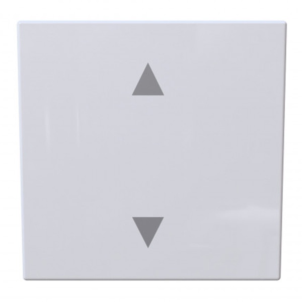 Выключатель одноклавишный для штор Jasmart FD 10A, белый глянцевый