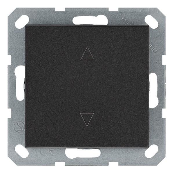 Выключатель одноклавишный для штор Jasmart G 10A, антрацит