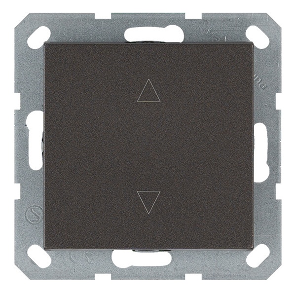 Выключатель одноклавишный для штор Jasmart G 10A, мокко