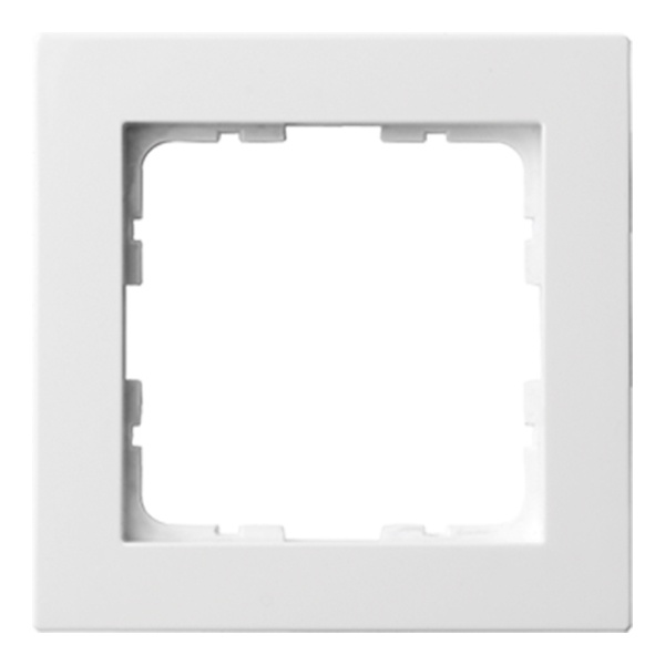 Рамка Jasmart G-Classic  1-постовая, белый глянцевый