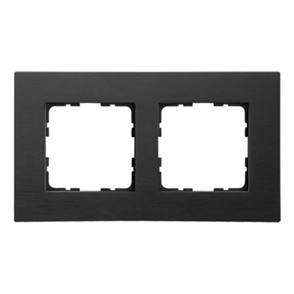 Рамка Jasmart G-Metal 2-постовая, черный