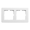 Рамка Jasmart G-Flex  2-постовая, белый глянцевый