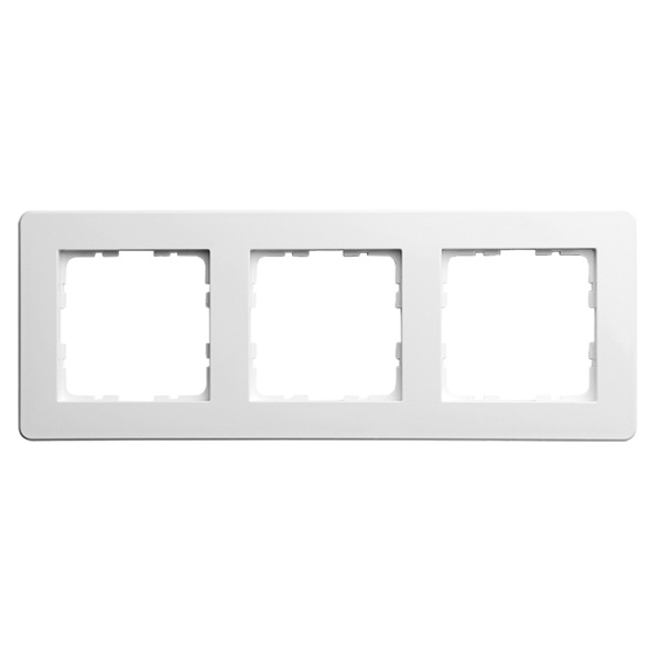 Рамка Jasmart G-Flex  3-постовая, белый глянцевый