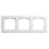 Рамка Jasmart G-Flex  3-постовая, белый глянцевый