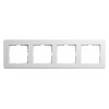 Рамка Jasmart G-Flex  4-постовая, белый глянцевый