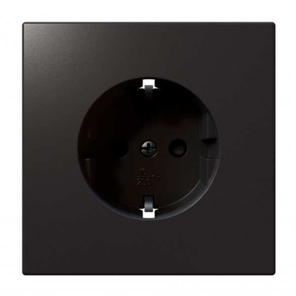 Розетка с заземлением со шторками Jasmart FD 16А, никель