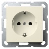 Розетка с заземлением со шторками Jasmart G 16А, слоновая кость (бежевый)