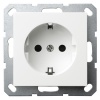 Розетка с заземлением со шторками Jasmart G 16А, белый глянцевый