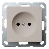 Розетка без заземления со шторками Jasmart G 16А, тауп