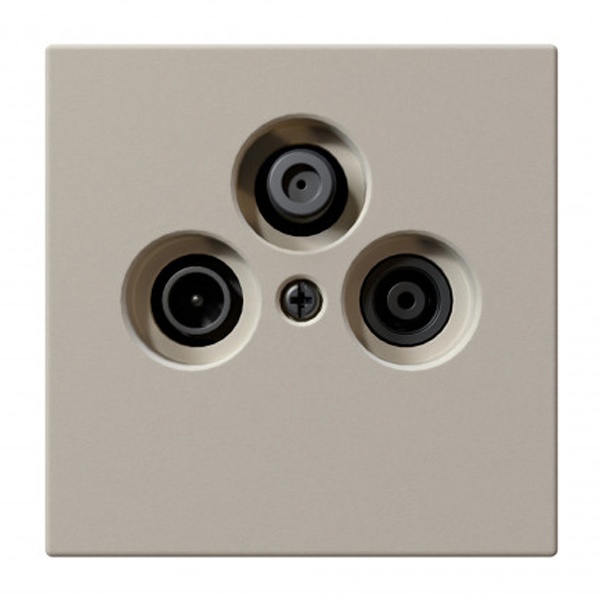 Розетка TV+FM+SAT Jasmart FD d9.5мм оконечная, Сахара